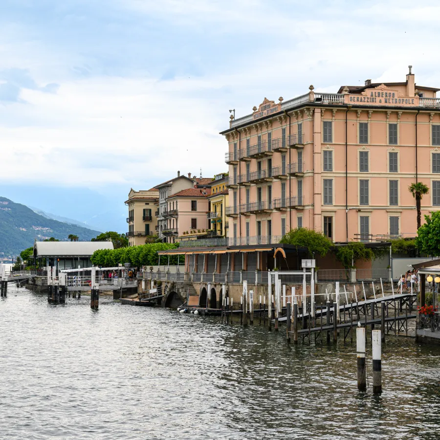 Lakefront hotels in Bellagio including the historic Hotel Genazzini & Metropole overlooking the water
