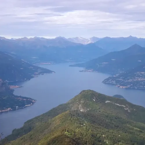 View of Lake Como from the mount San Primo